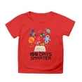 thumbnail image 4 of WEAIXIMIUNG Mega64 Chemise Garçon et Fille Mode Décontractée Imprimé Col Rond Manches Courtes T-Shirt Haut 3-4 Ans, 4 of 4