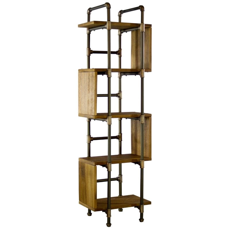 Tucson Modern Industrial 69 Inch Tall, Extra Tall Modern Bookcase