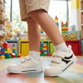 thumbnail image 6 of STQ KIDS Toddler Wide Toe Box Sneakers Classic Boys Girls Shoes | Non Slip,Lightweight,Walking,School,Zero Drop,Retro White T6, 6 of 8