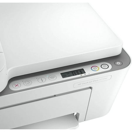 HP - DeskJet 4155e Wireless All-In-One Inkjet Printer with 3 months of Instant Ink Included with HP+ - White