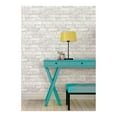 thumbnail image 3 of NuWallpaper Grey and White Brick Vinyl Peel And Stick Wallpaper, 216-in by 20.5-in, 30.75 sq. ft., 3 of 3