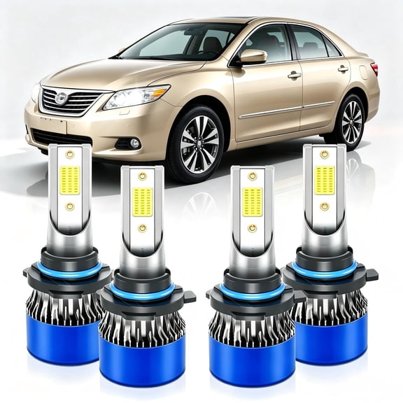 soukeo Fit for Toyota Camry 1992-1996 2000-2006 LED Headlight Bulbs,High Beam 9005 Low Beam 9006,1:1 Halogen Size,Plug and Play,6500K Cool White,4pcs