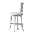 thumbnail image 6 of CorLiving Wood Bar Stool Chair Set of 2 in White -Rotating Round Seat & Footrest, 6 of 11