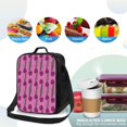 thumbnail image 4 of Pofeuu Tulips Flowers Print Lunch Bag Women Insulated Lunch Box Reusable Leakproof Large Spacious Cooler Tote for Women Men, 4 of 7