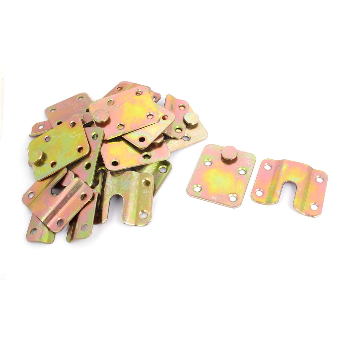 10 Sets Invisible Bed Hinge Hooks Mattress Hinge Rectangle Yards Connections