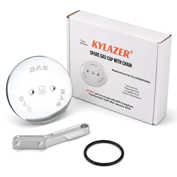 Boat gas cap replacement part, suitable for the marine air cap cover of Peko 0540DPG99A, including valve cap key, applicable to ships, suitable for 1-1/2 angle ventilation filling port.