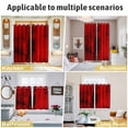 thumbnail image 6 of Red Kitchen Curtains 96 Inch Length, Retro Oil Painting Modern Abstract Art Aesthetics Grommet Top Bedroom Living Room Curtains, Light Filtering Cafe Curtain Drapes 2 Panels Set 104''x96'', 6 of 9