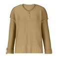 thumbnail image 4 of Aoochasliy Womens Sweaters Pullover Cardigan Soild Long Sleeve Button Knit V-neck Coat, 4 of 7