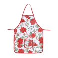 thumbnail image 1 of Tablier Avec Poche (Poinsettia Print), 1 of 1
