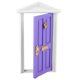 thumbnail image 4 of Puerta de muñecas, casa de muñecas 1: 12, puerta de muñecas para niños, puerta de muñecas hecha a mano por expertos, 4 of 8