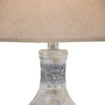 thumbnail image 3 of Niek 30 Inch Hydrocal Table Lamp Empire Shade Urn Base Oak White Finish- Saltoro Sherpi, 3 of 5