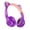 Purple, variant on Wireless Sports Headphones with a Folding Design, Featuring a Microphone, Flashlight, And Adorable Cat Ear Design, Equipped with Mic Control And LED for Stereo Music And Phone Calls