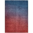 thumbnail image 2 of HomeRoots 577380 5 x 8 ft. Ombre Washable Indoor & Outdoor Rectangle Area Rug, Navy Blue, Red & Eggplant, 2 of 5