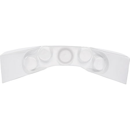 - ALLSTAR PERFORMANCE Fiberglass White Curved Gauge Mounting Panel P/N 23242