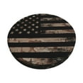 thumbnail image 2 of Xecao's American Flag with Desert Camouflage Print Stool Covers offer stylish, washable protection for PU round bar stools, perfect for home or commercial use., 2 of 7