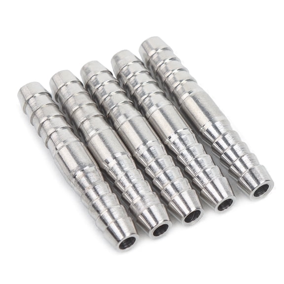 LTWFITTING Bar Production Stainless Steel 316 Barb Splicer Mender 3/16" Hose ID Fitting Air Water Fuel Boat (Pack of 5)