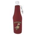 thumbnail image 1 of Drunkasaurus Beer Bottle Coolie (Burgundy With Opener), 1 of 2
