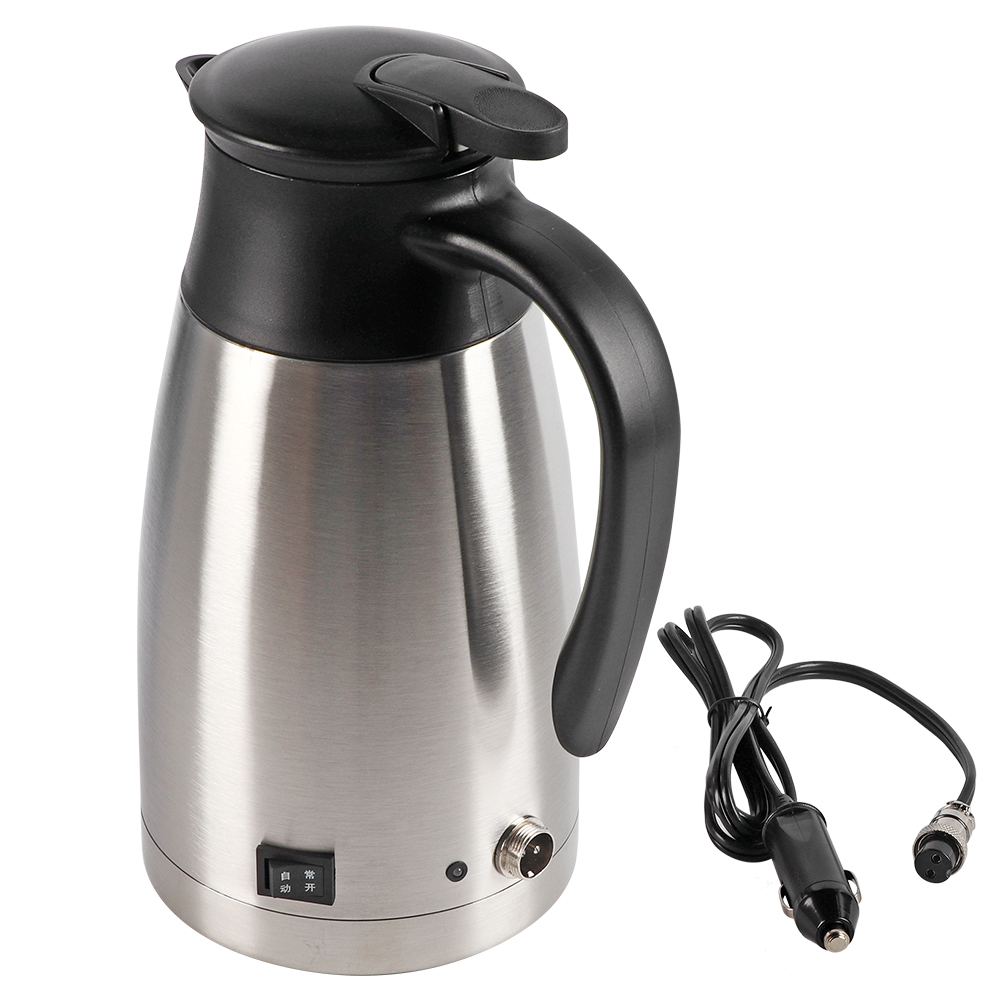 Peahefy Car Electric Kettle, Car Electric Heating Mug, Stainless Steel