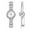 Blanc, variante sur Dvkptbk Collier de Perles Montre Quartz Décontractée avec Bracelets Bijoux pour Dames Cadeau Combinaison de Bijoux