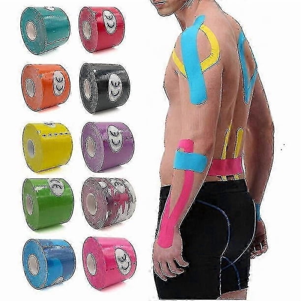 7.5cm X 500cm Kinesiology Tape Muscle Bandage Gym Sports Cotton Elastic Adhesive @