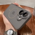 thumbnail image 1 of New Strong Shockproof Protect Phone Case for iPhone 16 15 14 13 12 11 Pro Max 16 Plus Translucent Matte Magsafe Magnetic Cover New Gray For iPhone 11 Pro, 1 of 6