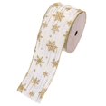 thumbnail image 1 of Visland 1 Roll Lightweight Ribbon Comfortable Polyester Decorative Christmas DIY Glitter Ribbon for Home, 1 of 8