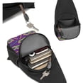 thumbnail image 6 of Disketp Sling Backpack,Multipurpose Crossbody Shoulder Bag Travel Hiking Daypack-Carnival Masks and Beads, 6 of 6