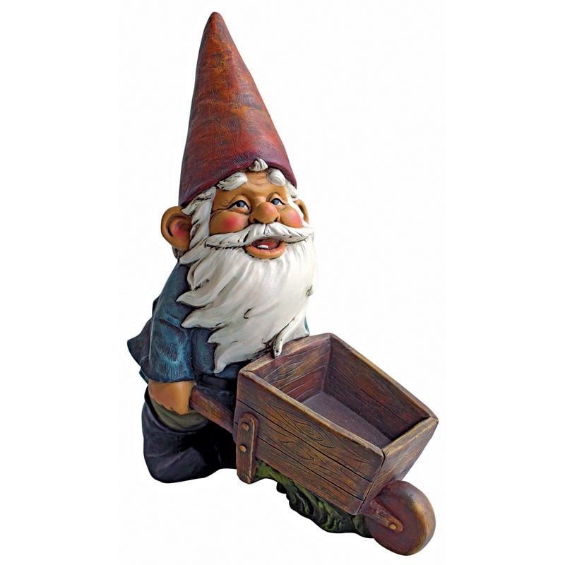 Design Toscano Wheel Barrel Willie Garden Gnome Statue by Design Toscano