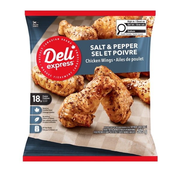 Deli Express Ailes de poulet au sel et au poivre 505 g