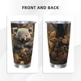 thumbnail image 3 of KLL Cute Fallen Leaf Koala Print 40oz Stainless Steel Insulated Car Cup with Spillproof Lid - Keep Your Drink Hot or Cold on the Go-Without Straw, 3 of 8