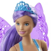 Barbie Dreamtopia Fairy Doll with Purple Hair, Removable Wings & Tiara Accessory