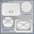 thumbnail image 4 of Five Oceans Boat Hatch, Marine Access Hatch, Boat Hatch Lids, Recessed Handle Locking System, 10-5/8" x 14-3/4", White Premium Series - FO3624, 4 of 9