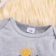 thumbnail image 6 of Newborn Infant Baby Boy Clothes Long Sleeve Romper Pants Headband Hat Outfits Set Kaprioy, 6 of 9
