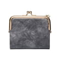 thumbnail image 4 of Cartera corta para mujer, monedero con clip, billetera plegable retro multifuncional, tarjetero para mujer, 4 of 5