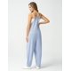 thumbnail image 3 of - overol de mernidad para mujer, estilo casual, con tirantes delgados, pantalones holgados con bolsillos, 3 of 5