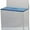 Translucent Blue, variant on Acrylic Donation Suggestion collection Box Pre Drilled Holes For Wall mounted Or Retail Countertop Tip Box with round back wall display area 10 x 6 inches, Lock With set of keys Translucent Orange