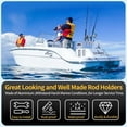 thumbnail image 5 of Aluminum Fishing Boat Rod Holder,3/4 Link Tube Aluminum Rod Rack, Suit Boats & Yacht ,Silver, 5 of 9