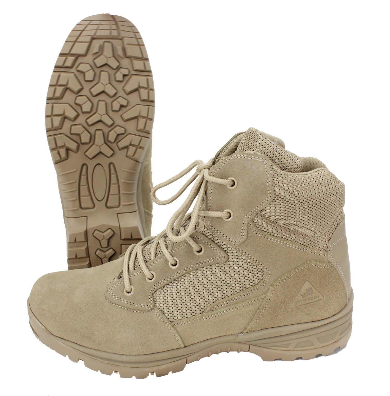 Beige First Class 6 Coolmax Lining Ryno Gear Tactical Combat Boots