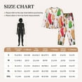 thumbnail image 4 of Fuzoiu Christmas Gingerbread Cookies Print Women's Long-Sleeved Pajama,Lounge Button Down Nightwear,Womens Notch Collar Pajama Set-Medium, 4 of 7