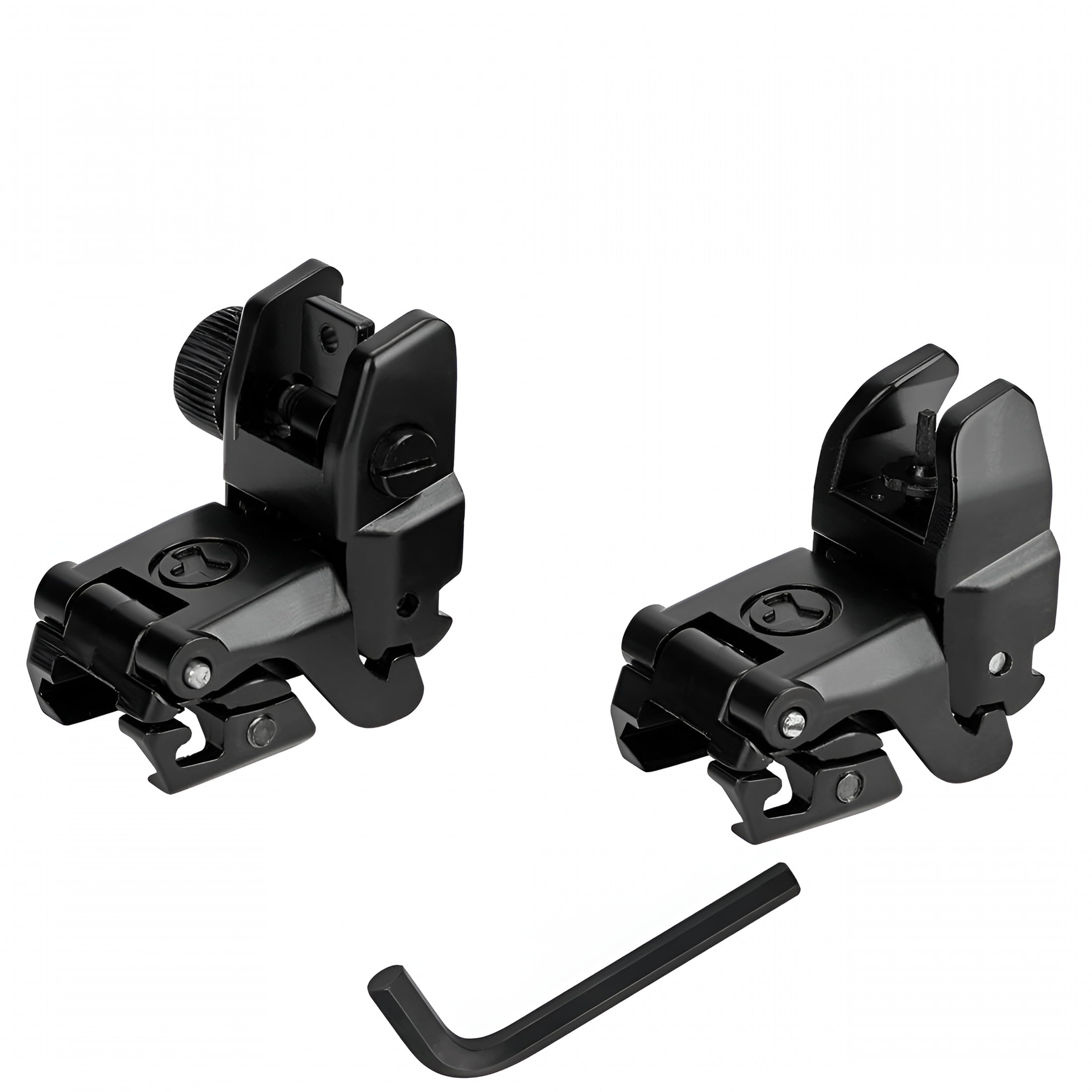 GJX Professional Flip up Backup Sight Front & Rear Sight with Wrench 2 Pieces