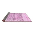 thumbnail image 2 of Ahgly Company Indoor Square Abstract Pink Modern Area Rugs, 5' Square, 2 of 4