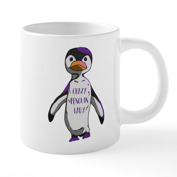 CafePress - Crazy Penguin Lady - 20 Oz White Ceramic Mega Mug