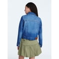 thumbnail image 5 of Free Assembly Women's Cropped Denim Jacket with Long Sleeves, Sizes XS-XXL, 5 of 7