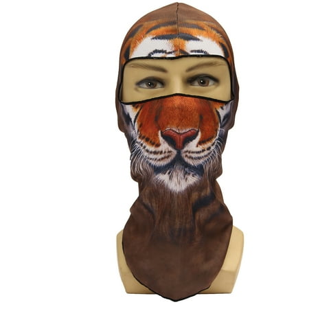 3D Animal Balaclava Full Face Mask Breathable Riding Ski Head Neck Warmer Cover UV Protection Helmet for Outdoor Sports Motorcycle