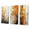 thumbnail image 3 of Designart "Reflecting Rusticity" Abstract Collages Wall Art Set Of 3 - Orange Collages Gallery Set For Office Decor, 3 of 7