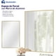 thumbnail image 2 of Espejo Rectangular de Pared Bluelander con Marco de Aluminio, Dorado, 2 of 5