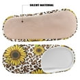 thumbnail image 4 of Chaqlin Sunflwoer Butterfly Leopard Print Women's Plush Slippers Soft Fuzzy Warm Keep Warm Anti-slip Memory Foam Cozy Comfy Indoor Home Slippers, 4 of 7
