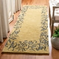 thumbnail image 3 of SAFAVIEH Soho Leah Floral Wool Area Rug, Gold/Black, 6' x 6' Round, 3 of 8