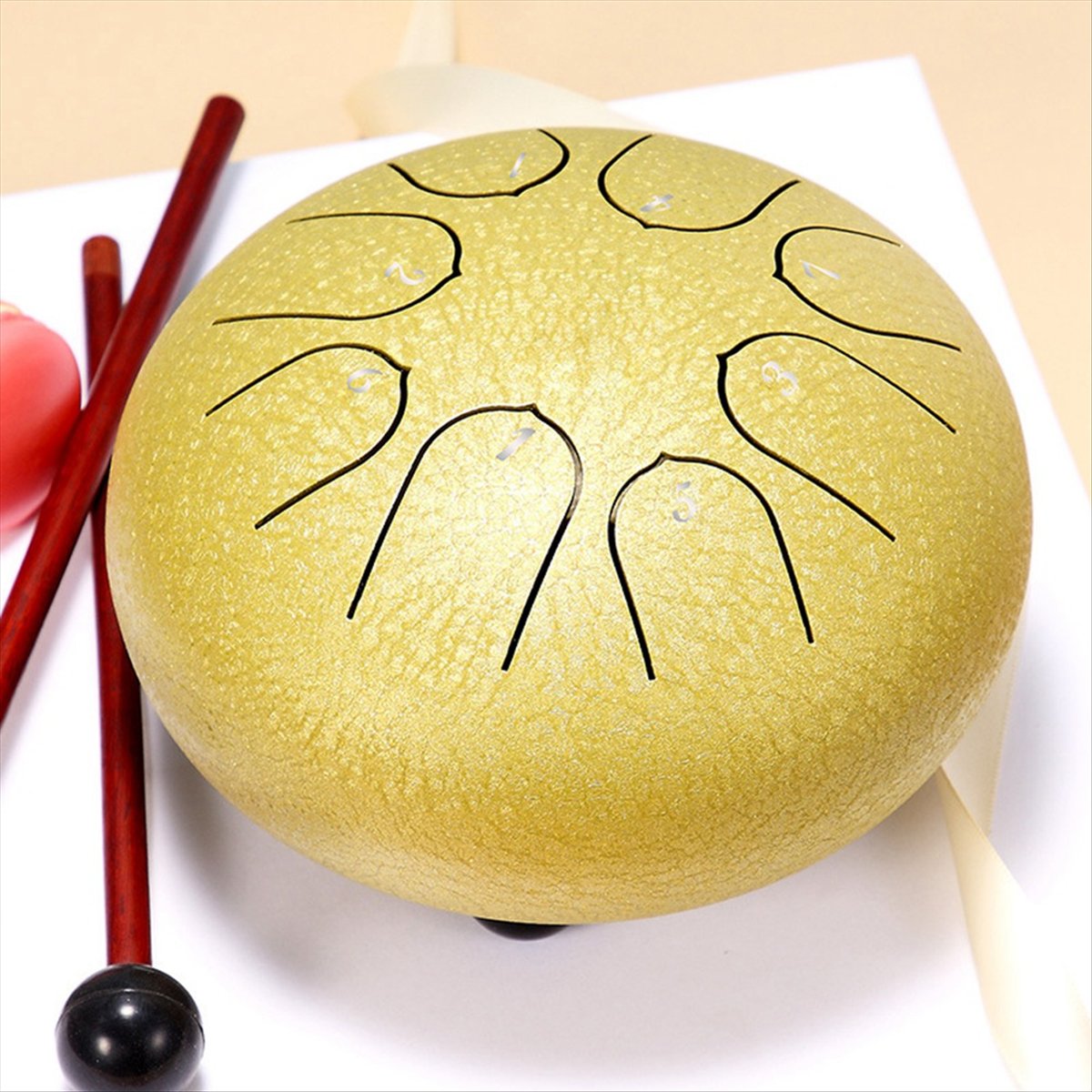 6 Inch 8 Tone Rain Drum Outdoor Chakra Garden Instrument Ethereal D