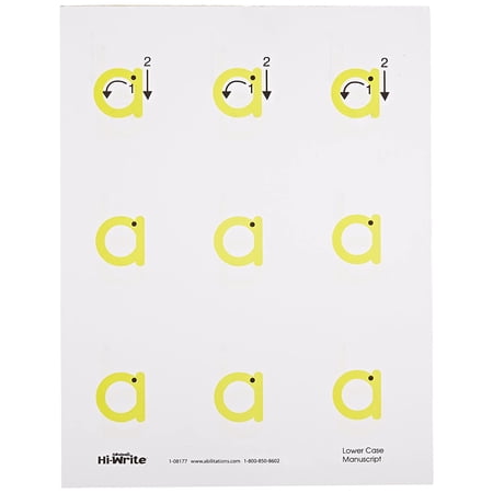 Abilitations Integrations Hi Write Lower Case Alphabet Paper - 104 Page ...